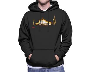 NASA Soyuz Rocket Launch Shot Men's Hooded Sweatshirt - Black