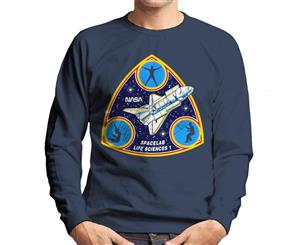 NASA Spacelab Life Sciences 1 Mission Badge Men's Sweatshirt - Navy Blue