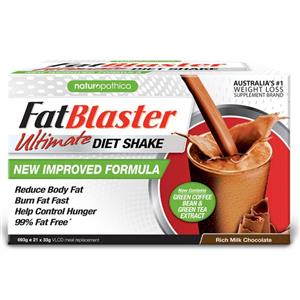 Naturopathica FatBlaster Ultimate Chocolate Shake 21 x 33g Sachets Exclusive Size