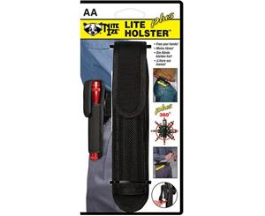 Nite Ize LHP03 Clip-on AA Size Flashlight Holster -8 Position Rotating Clip