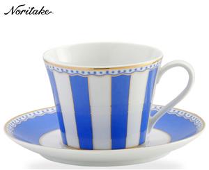 Noritake Carnivale Cup & Saucer Set - Dark Blue