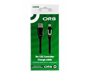 ORB 3m LED Controller Charge and Play Cable XBOX One