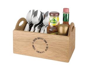 Olympia Oak Printed Table Caddy 230mm