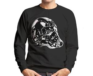 Original Stormtrooper Imperial TIE Pilot Helmet Side Shot Men's Sweatshirt - Black