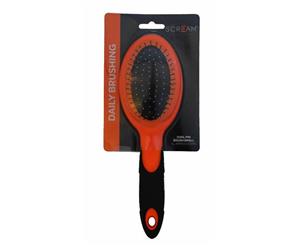 Oval Pin Brush Small 23cm Grooming Tool for Dogs & Puppies by Scream