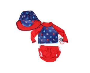 PS BY THE PEANUT SHELL Boy's &quotOctopus" 3pc Swimwear Set