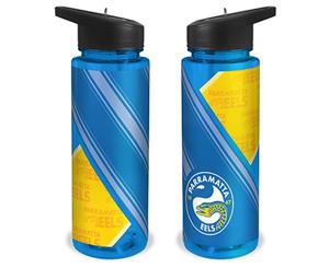 Parramatta Eels NRL SPORTS Drink Bottle Plastic Sipper Top Straw & Removable Lid