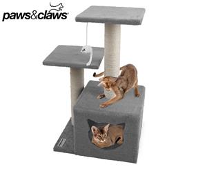 Paws & Claws 38x27x63cm Catsby Double Platform Hideaway - Grey