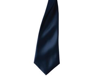 Premier Colours Mens Satin Clip Tie (Pack Of 2) (Navy) - RW6940