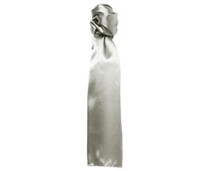 Premier Scarf - Ladies/Womens Plain Business Scarf (Silver) - RW1147