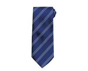 Premier Tie - Mens Four Stripe Work Tie (Navy/Blue) - RW1154