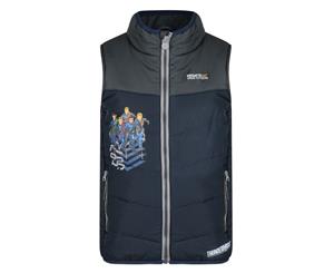 Regatta Thunderbirds Childrens/Kids Official Earthbreaker Bodywarmer (Navy/Seal Grey) - RG2773