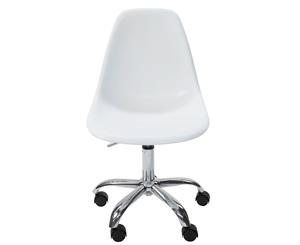 Replica Eames DSW / DSR Desk Chair | Plastic Seat - White