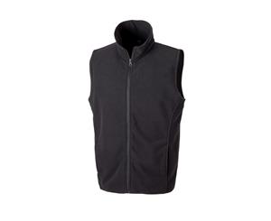 Result Core Adults Unisex Microfleece Gilet (Black) - RW6481