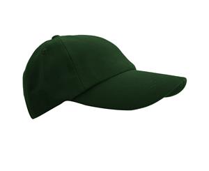 Result Unisex Low Profile Heavy Brushed Cotton Baseball Cap (Forest Green) - BC961