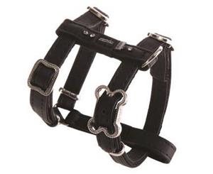 Rogz Luna H Harness Black Paw