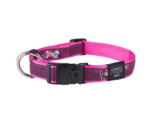 Rogz Medium Pink Love Dog & Puppy Collar (16mm x 26 to 40cm) Fancy Dress Scooter Beltz