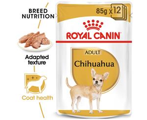 Royal Canin Canine Chihuahua Loaf Adult Pouches Wet Dog Food 12x85g