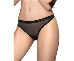 Roza Malani Lace Thong - Black