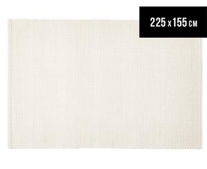 Rug Culture 225x155cm Hand Woven Clouds Rug - White