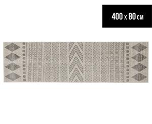 Rug Culture 400x80cm Mirage Modern Rug - Grey