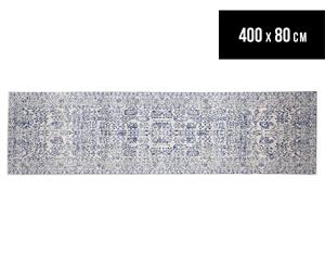 Rug Culture 400x80cm Nile Runner Rug - Blue