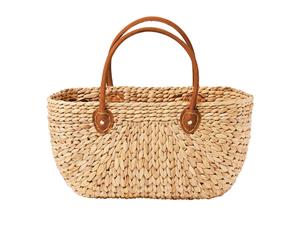 Salisbury & Co Province Carry Basket w/ Suede Handles Large