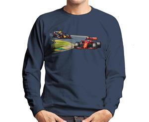 Sebastian Vettel Max Verstappen Australian GP Men's Sweatshirt - Navy Blue