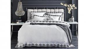 Serenity Queen Quilt Cover Set - Charcoal