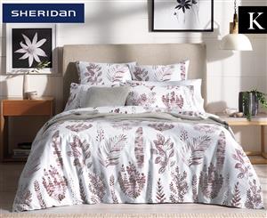 Sheridan Suri King Bed Quilt Cover Set - Winter Berry