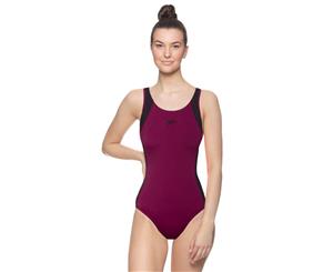 Speedo Women's Boom Muscleback One Piece - Cabernet/Black