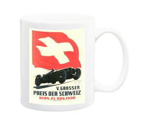 Swiss Motor Racing 1938 Poster Mug - 11 Fluid Oz