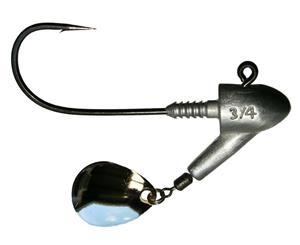 TT Lures Rev Head Jig Head HD Nickel Colorado 1/2 #6/0XH