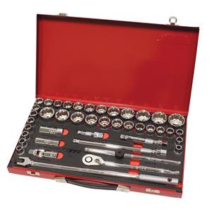 TTI 42 Piece AF/Metric 1/2inch SD Socket Set