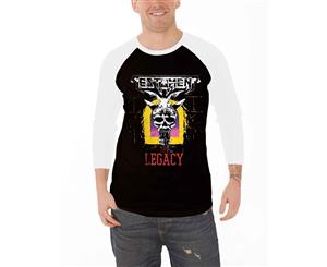 Testament T Shirt The Legacy Official Mens Baseball 3/4 Sleeve - Black