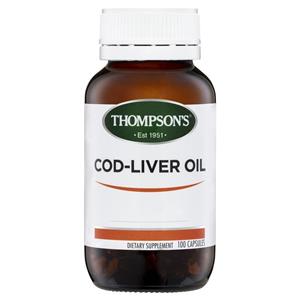 Thompson's Cod Liver Oil 100 Capsules