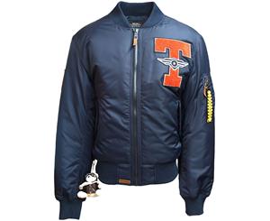 Top Gun Tomcat Bomber Jacket Navy - Blue