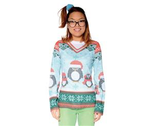 Ugly Ladies Winter Penguin Christmas T-Shirt Adult