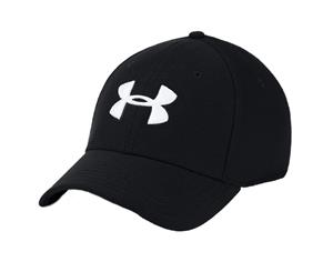 Under Armour Mens Blitzing 30 Peaked Quick Dry Sports Cap - Black/Black/White