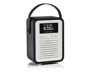 View Quest Black Retro Mini DAB Digital Radio/USB/AUX/Bluetooth Portable Speaker