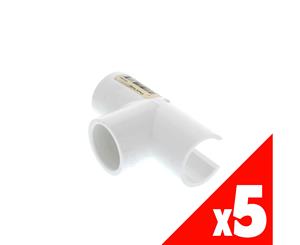 Vinidex Snap-On Tee PVC 25mm 463-010 Pressure Pipe Fitting Plumbing Water x5