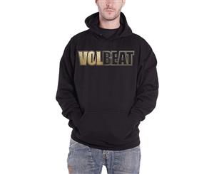 Volbeat Hoodie Bleeding Crown Skull Band Logo Official Mens Pullover - Black