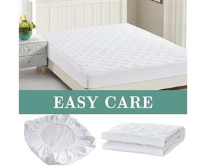 White Fully fitted mattress protector waterproof