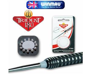 Winmau - Trident 180 Dart Point Cones - White