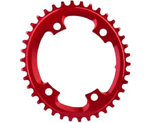 absoluteBLACK Oval CX 110BCD 4B Narrow Wide 38T Cyclocross Chainring Red