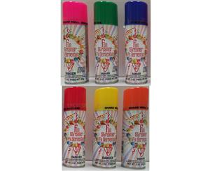 1 Can Of Silly String Red Blue Yellow Green Pink Orange - Green