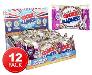 12 x Cookie Madness Cinna Bun-Bun Swirl Protein Cookies 106g