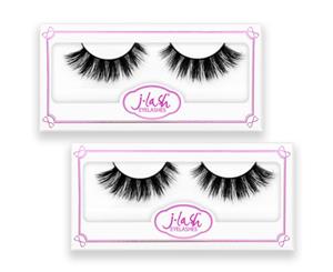 2 Packs Faux Mink Charming False Eyelashes Extension- Sophia