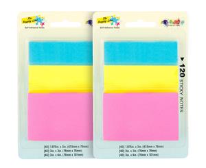 2 x The Supply Line Colour Pop Sticky Notes 4-Pack