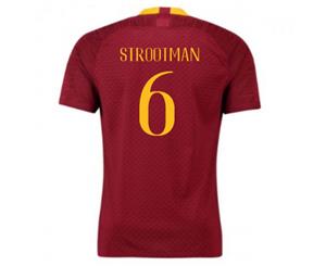 2018-2019 Roma Authentic Vapor Match Home Nike Shirt (Strootman 6)